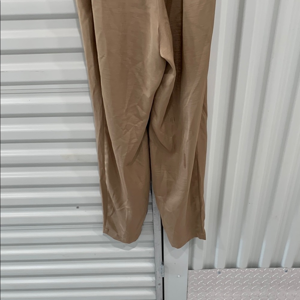 INC International Concepts Tan Jumpsuit with Collared Neckline - Picture 14 of 14